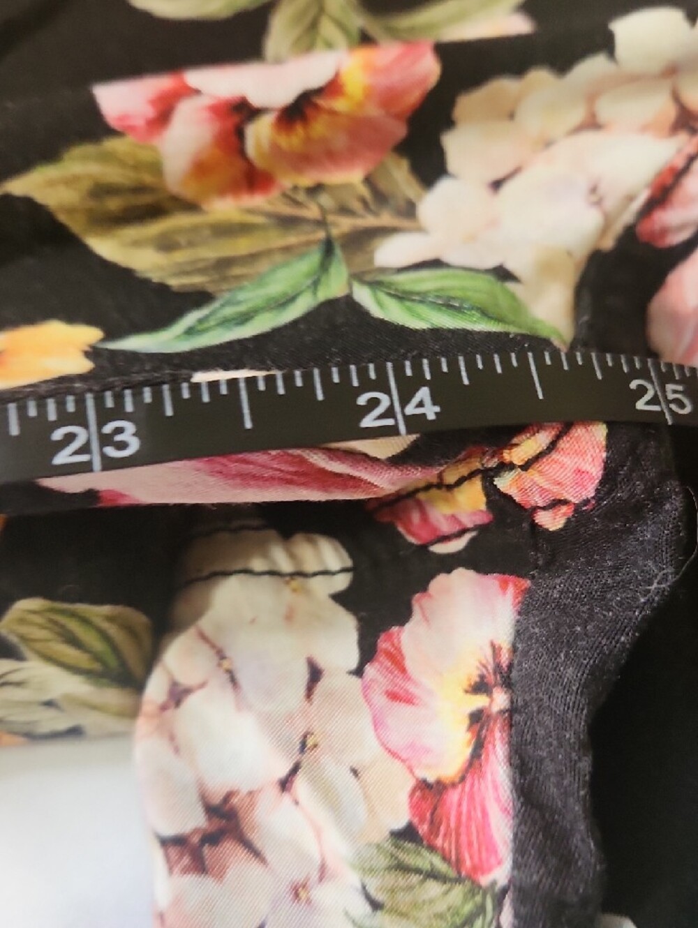 Floral Wide-Leg Women’s Pants - Black Multi - Picture 10 of 15